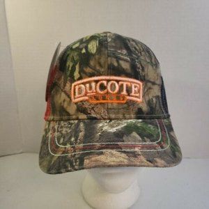 Mossy Oak Ducote Lures Camo Texas Flag Meshback Snapback Trucker Hat New W/ Tags